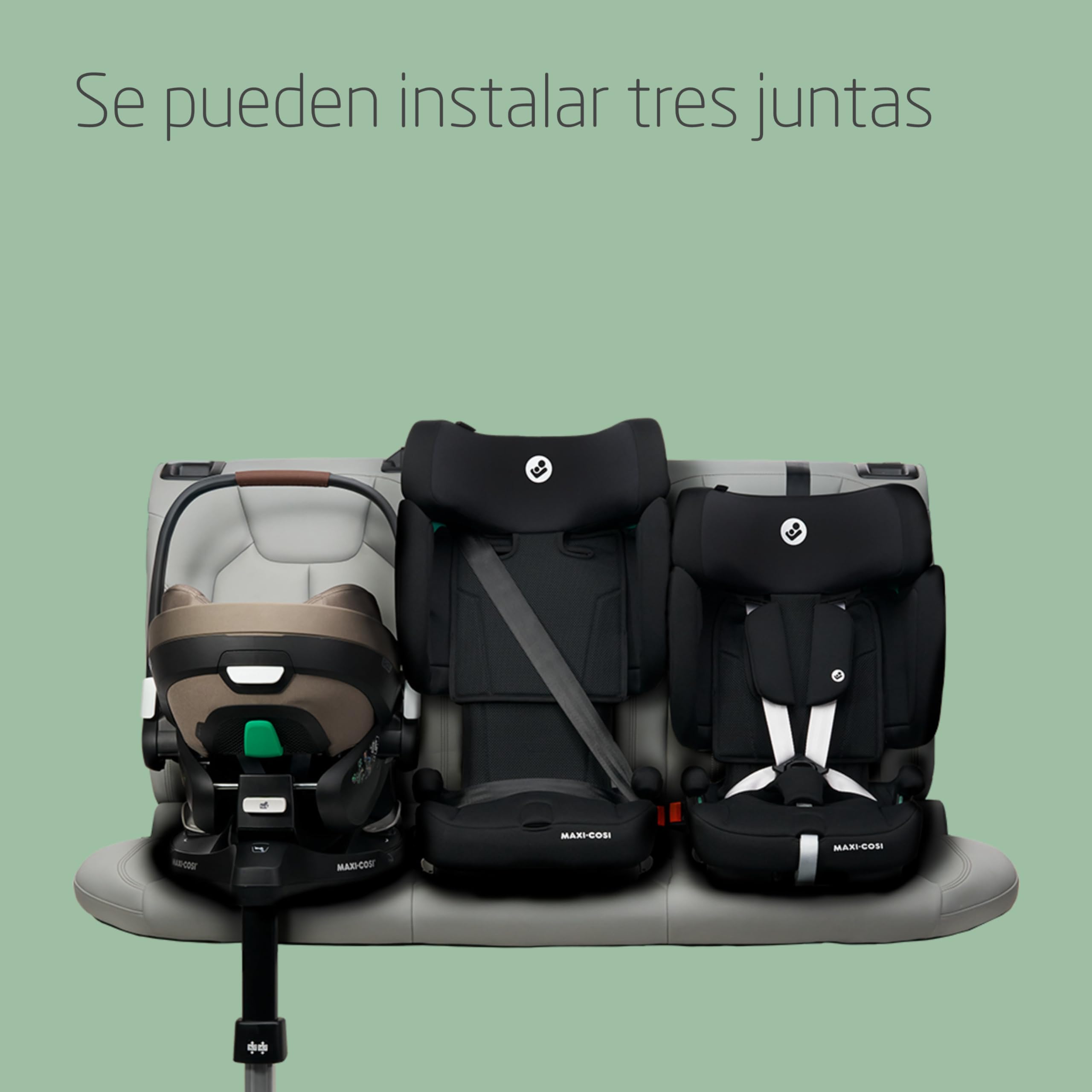 Maxi-Cosi Nomad XL Plus, Silla Coche Evolutiva, 15 Meses a 12 Años, 76-150 cm, Silla Coche Plegable de Viaje, Protección contra Impactos Laterales G-CELL, Bolsa de Viaje, Authentic Black