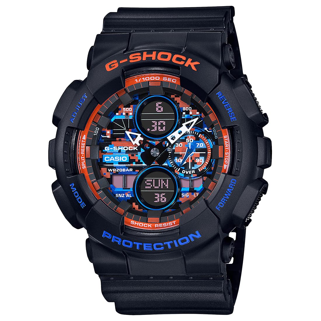 Casio G-Shock Analog-Digital Black and Orange Dial Men Watch - GA-140CT-1ADR (G1099) (B092HFWYV4) Amazon Price History, Amazon Price Tracker