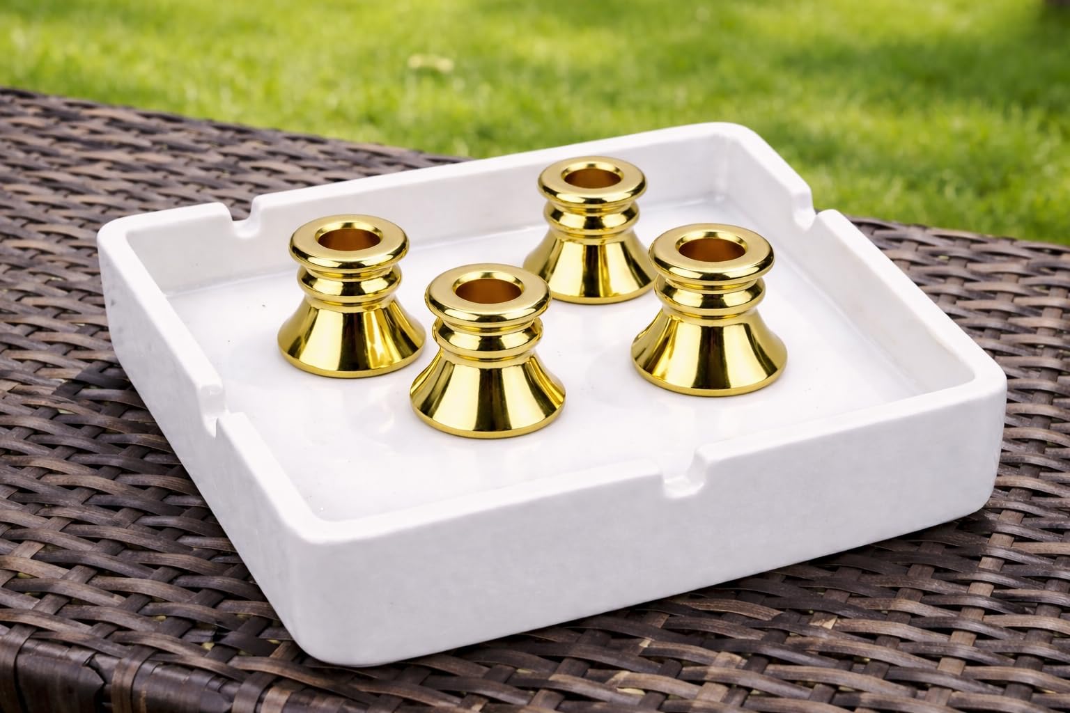 Amazon.com: FESS Products Brass Plated Cigarette Snuffer – Smoke-Free  Extinguishing Tool, Odor-Reducing Cigarette Stub Out Cap – Reusable Metal  Snuffer (Set of 4) : Home & Kitchen