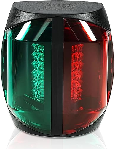 Marine Boat Navigation Lights - 2NM 12V Red Port Green Starboard Light Stern 3 NM Bi-Color Lights - Operates at IP55 IP67 - Water Resistant Lamp