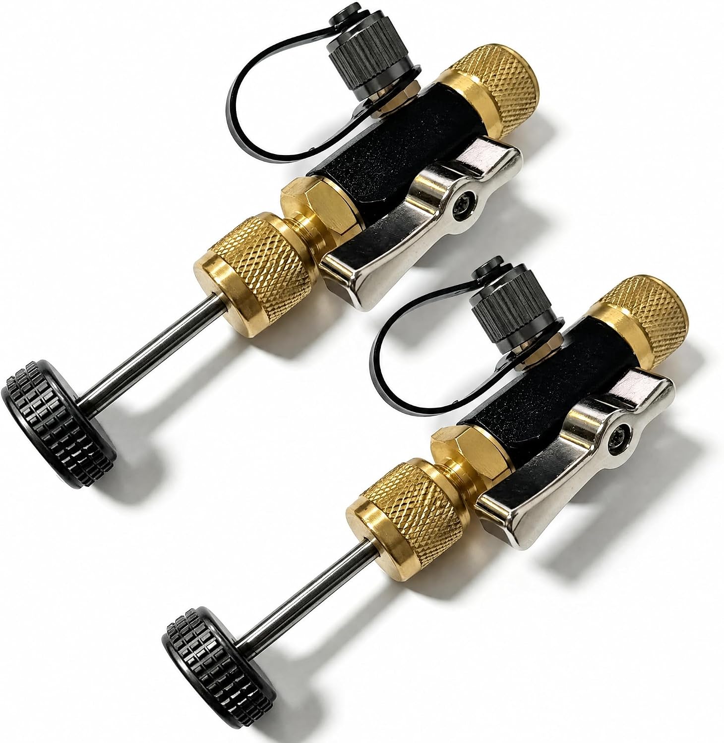 1 Pack 1/4" Mega Flow Valve Core Removal Tool, Vacuum-Rated to 20 Microns, Fast Recovery & Evacuation, HVACR Service Tool with Magnetic Hanger, for A/C Refrigeration Systems, Cars, Trucks