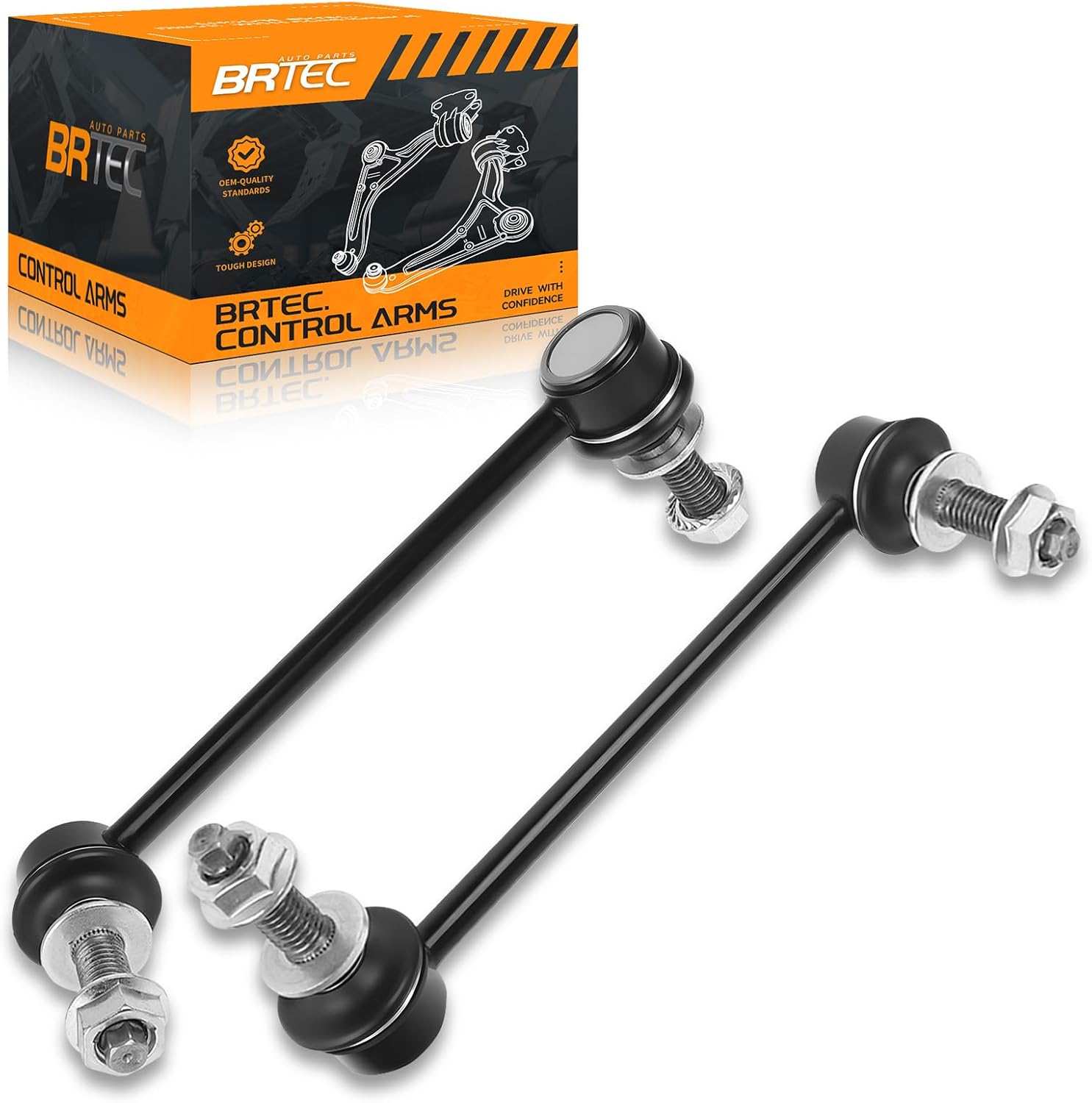 RWD Front Sway Bar End Links Compatible with Chrysler 300 2005-2015; Dodge Charger 2006-2015, Challenger 2008-2015, Magnum 2005-2008 K80822 K80823