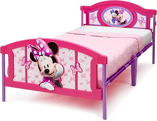 Miniatura 5 de Delta Children Cama Individual de Plástico con Piecera 3D, Disney Minnie Mouse Disney Minnie Mouse,Marvel Spider-Man