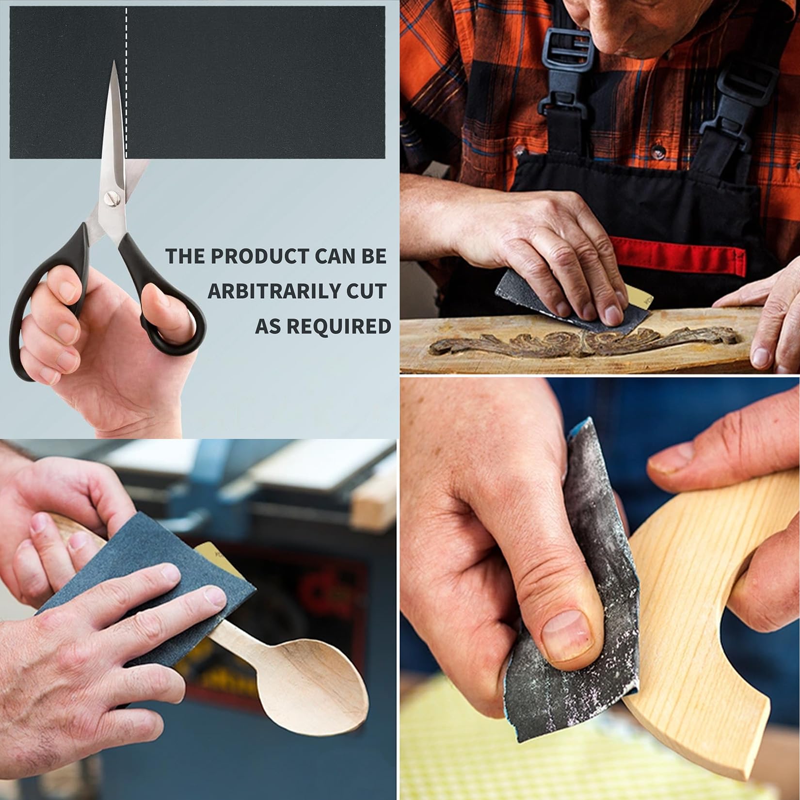 42 Pz Carta Abrasiva, Kit di Carta Vetrata per Carrozzeria Legno, Levigatura a Secco e Umido Sandpaper, Abrasivi Grana in Grane 120 150 180 240 320 400 600 800 1000 1200 1500 2000 2500 3000
