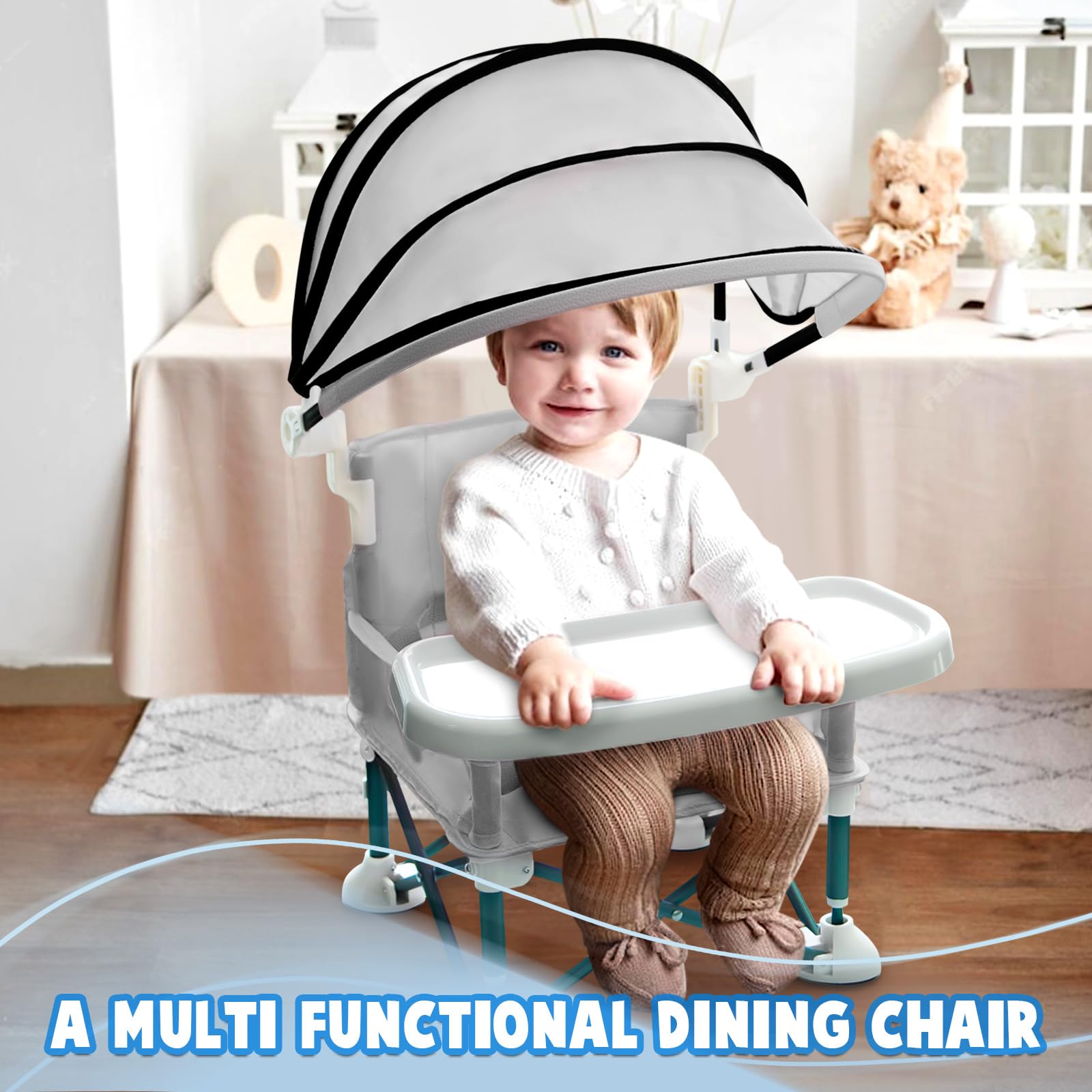 Tiny Throne Baby Camping Chair Foldable Toddler Camping Chair Tray