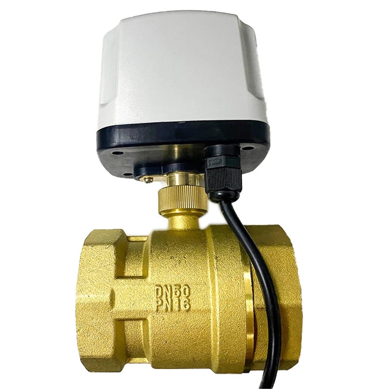 Valvola a sfera motorizzata impermeabile IP65 da 1/2", 3/4", 1", 2", valvola a sfera in ottone a 3 fili e 2 controlli, motore in metallo Big Tq(1/2",24VDC_CR03)