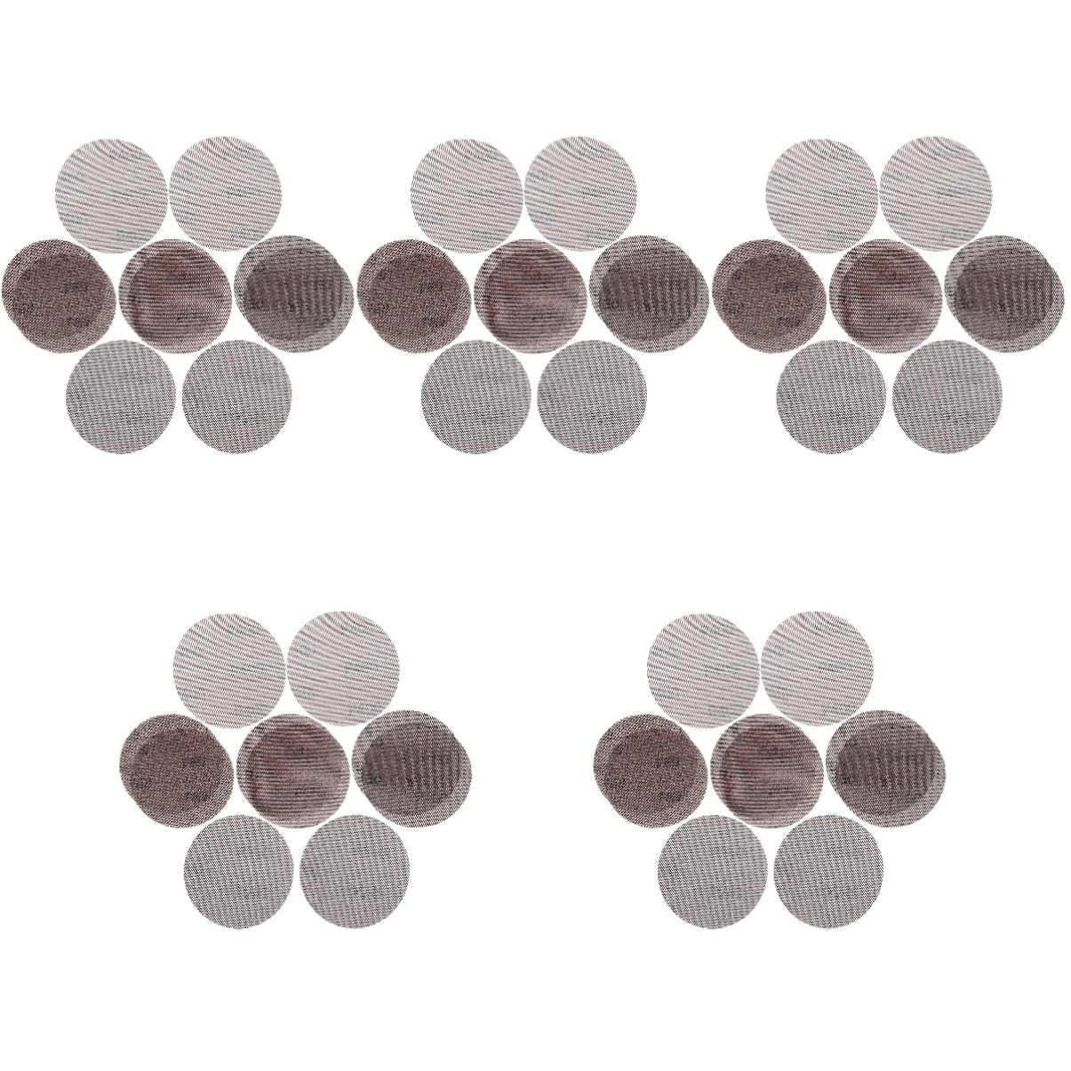Housoutil 5 Juegos Papel De Lija Para Lijar Y Pulir Lijas Gancho Y Papel De Lija Lijado Cepillo De Soplado Papel De Lija Para Manualidades Kit De Papel De Lija Pan Neto 40 Uds * 5
