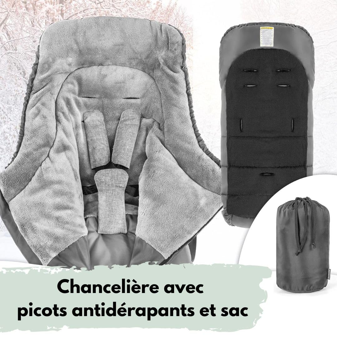 Joie Litetrax – Poussette Canne Confort avec Chanceliere Bebe Poussette Thermique | Suspensions Flex, Pliage à Une Main, Pare-soleil UV 50+, Roues Anti-crevaison – Pebble