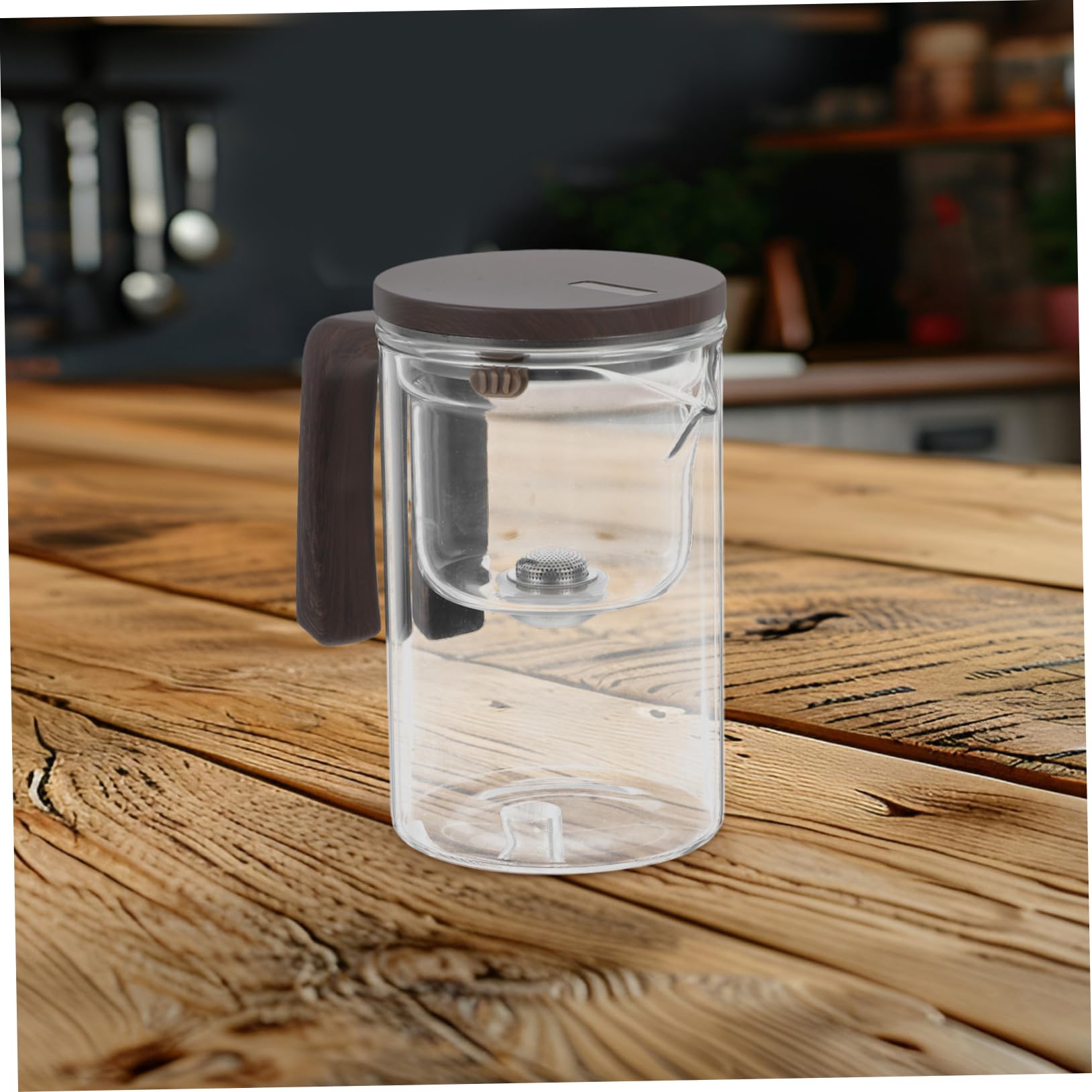 LIFKOME Tetera De Vidrio Con Infusor Tetera Infusor De Té Suelto Frasco De Vidrio