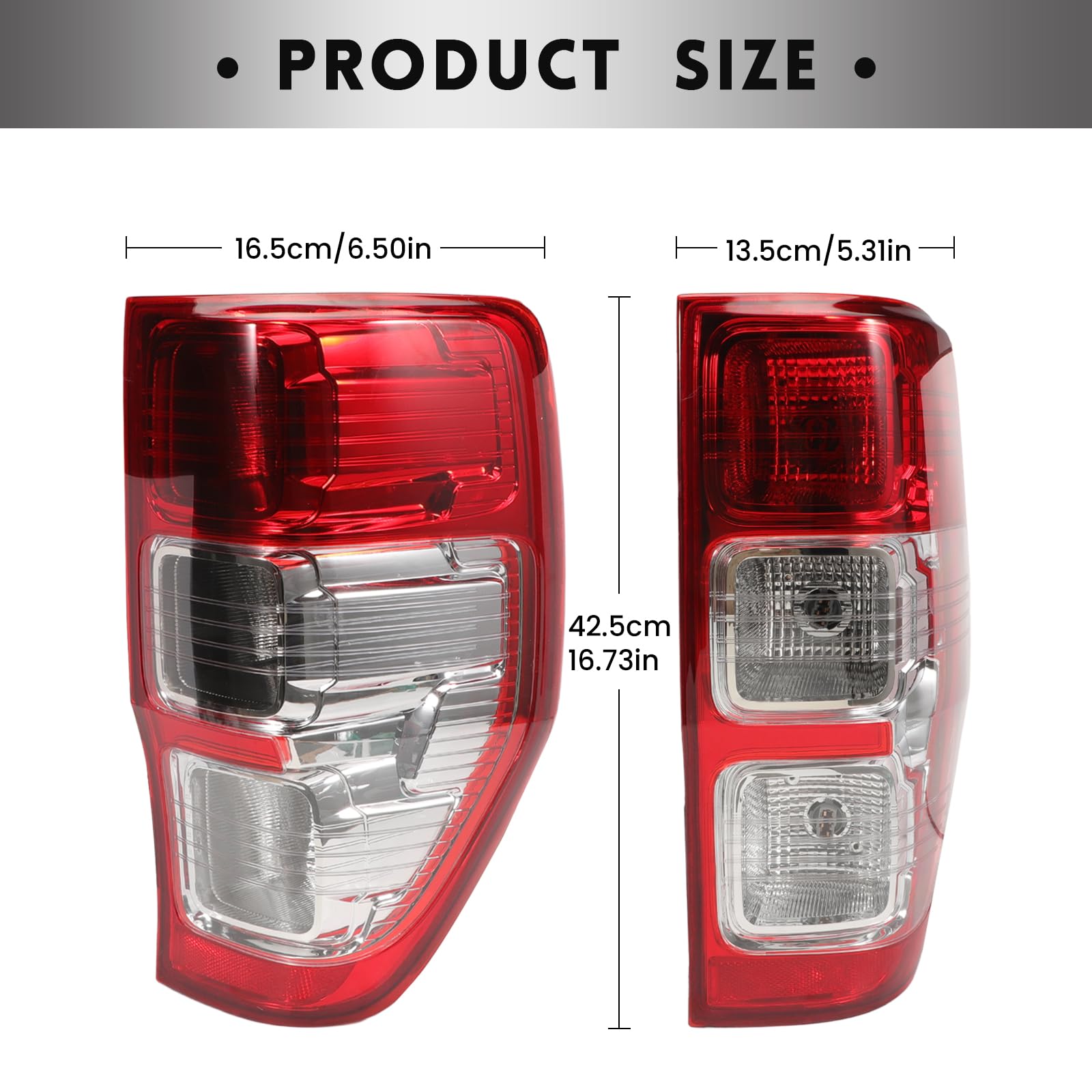 Faro Trasero Derecho para Ford Ranger T6 PX MK1 MK2 MK3 2011-2022 Piloto Trasero Luz Trasera MontajeLado del Acompañante