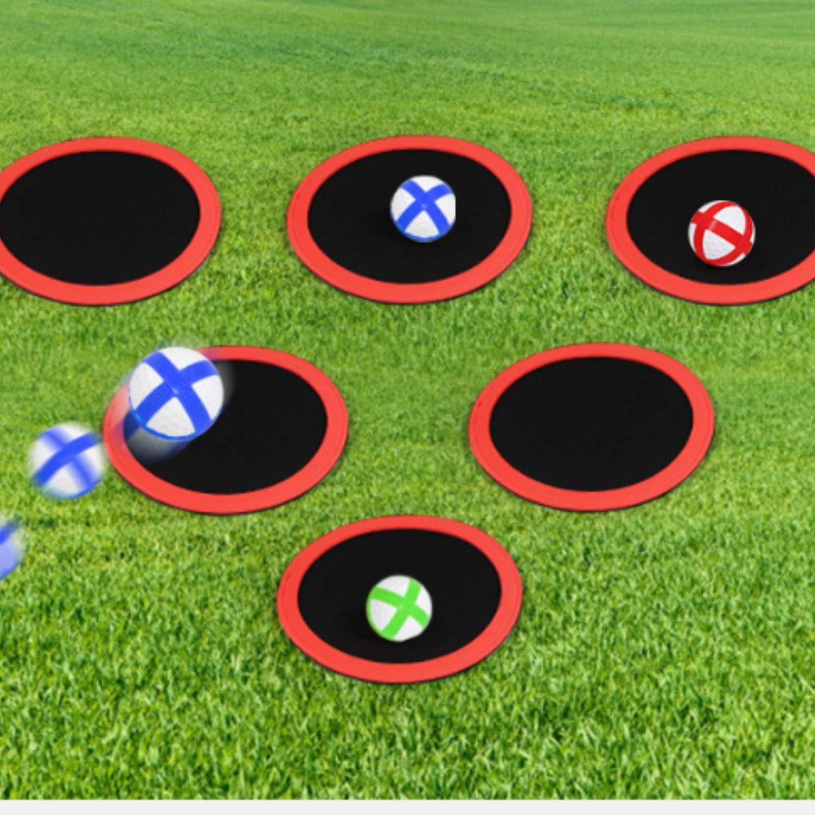 Golfspiel mit Gestell Innen und Außen verwendbar tragbares Golfzielspiel aufzubauen Chipping-Spiel für Garten, Golf-Ziel Mit Einzelständer 1385g