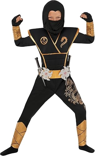 Miniatura 3 de Morph Disfraz de ninja para niños, disfraz de ninja de Halloween para niños, disfraz de ninja con accesorios