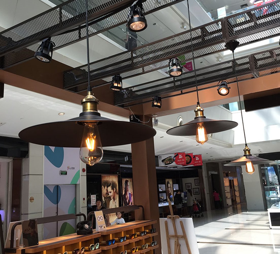 Chandelier Chandelier Industrial Style Single Head Iron Technology Pot Lid Ceiling Lamp Iron Suspension Light Black Decor Pendant Light Chandelier : Amazon.ca: Tools & Home Improvement