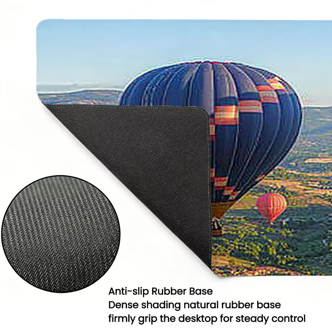 Podkładka pod mysz do gier XXL - 1200x600x3mm - Nowoczesna duża antypoślizgowa podkładka pod klawiaturę biurową ze zszytymi krawędziami, krajobraz duża podkładka pod mysz do gier do biura i domu