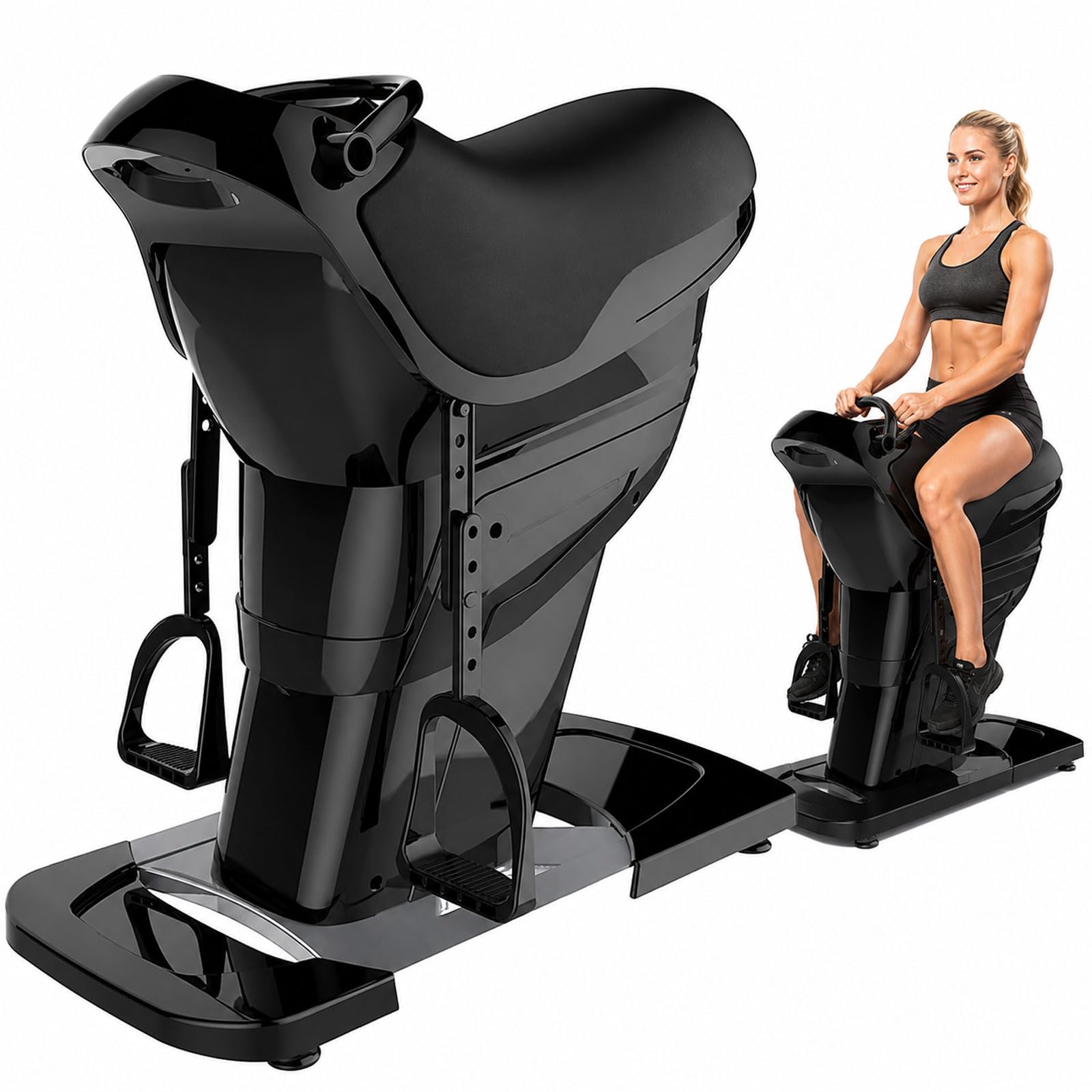 BDJSN Electric 3D Horse Riding Fitness Machine – 200W Indoor Simulator, 20 Speeds, 3 Auto Modes, Bluetooth, LCD Display, Max 330lbs – Waist, Legs, Glutes Workout