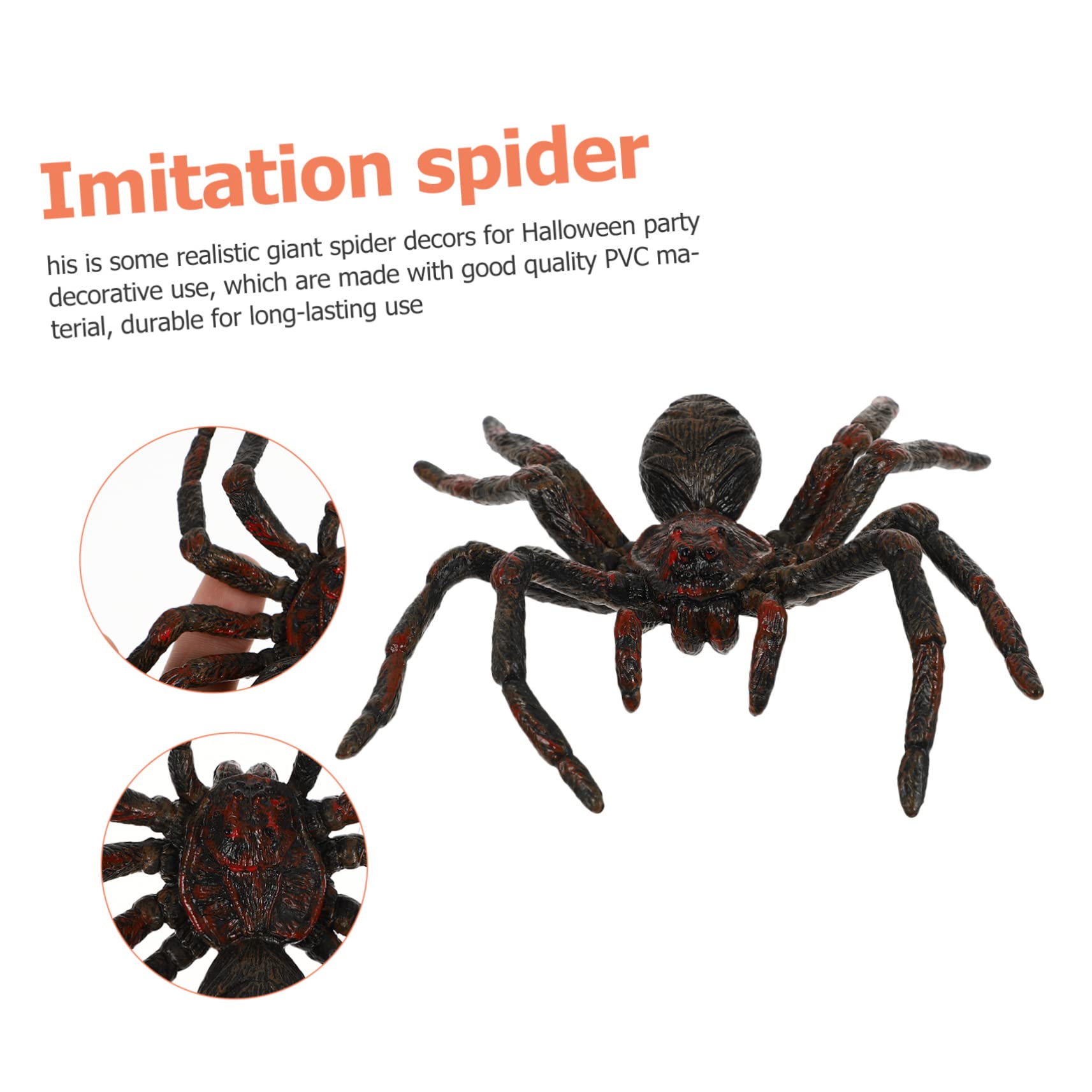 Toddmomy 7 Juegos 7 Juegos De Trampas para Insectos De Simulación De Arañas Falsas Decoración De Arañas De Halloween Accesorios De Araña Espeluznantes Arañas Móviles 3 Piezas * 7
