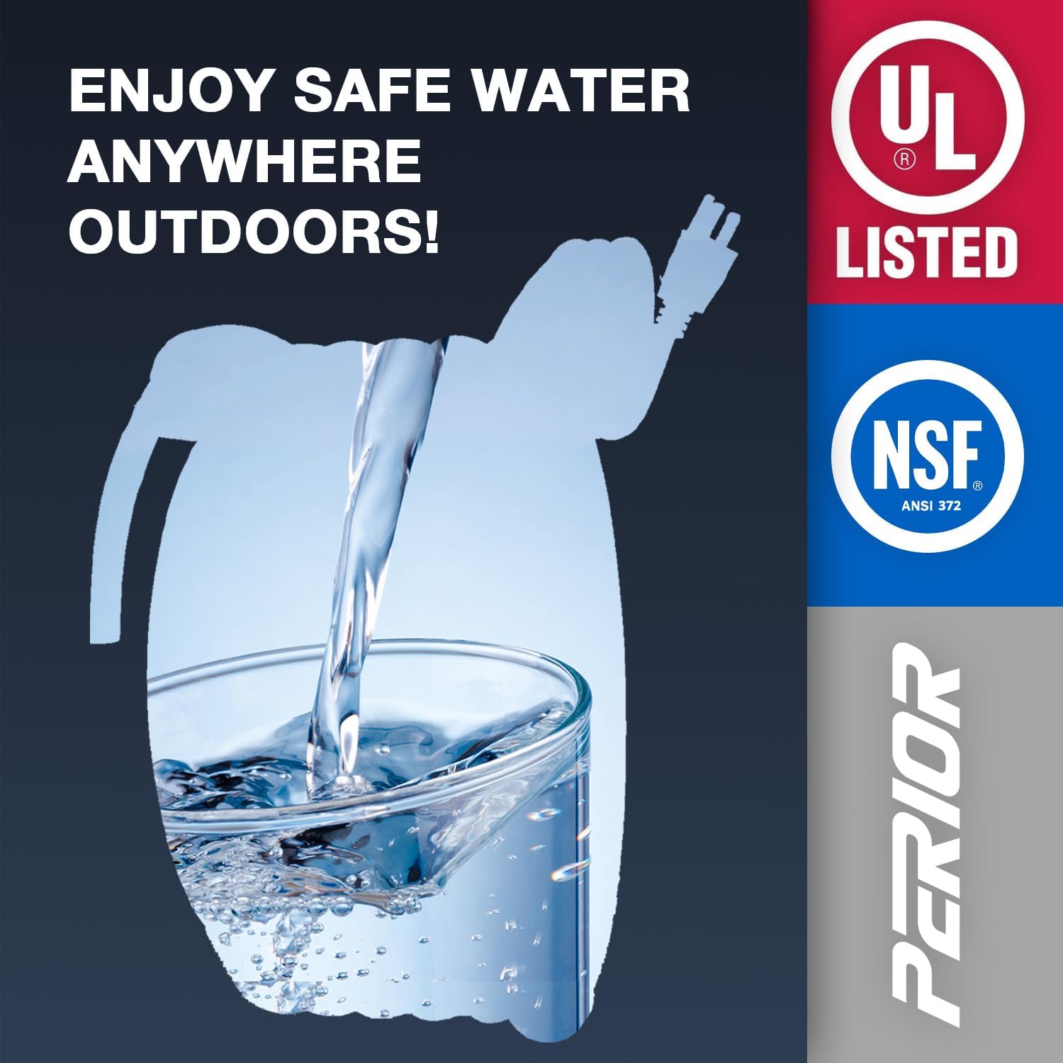 50 FT Heated Drinking Water Hose for RV Camper with Regulator, NSF 372 Certified Garden Hose with Automatic Thermostat Antifreeze Protection to -40°F, GFCI Protection, 5/8" ID, 3/4" GHT Adapter