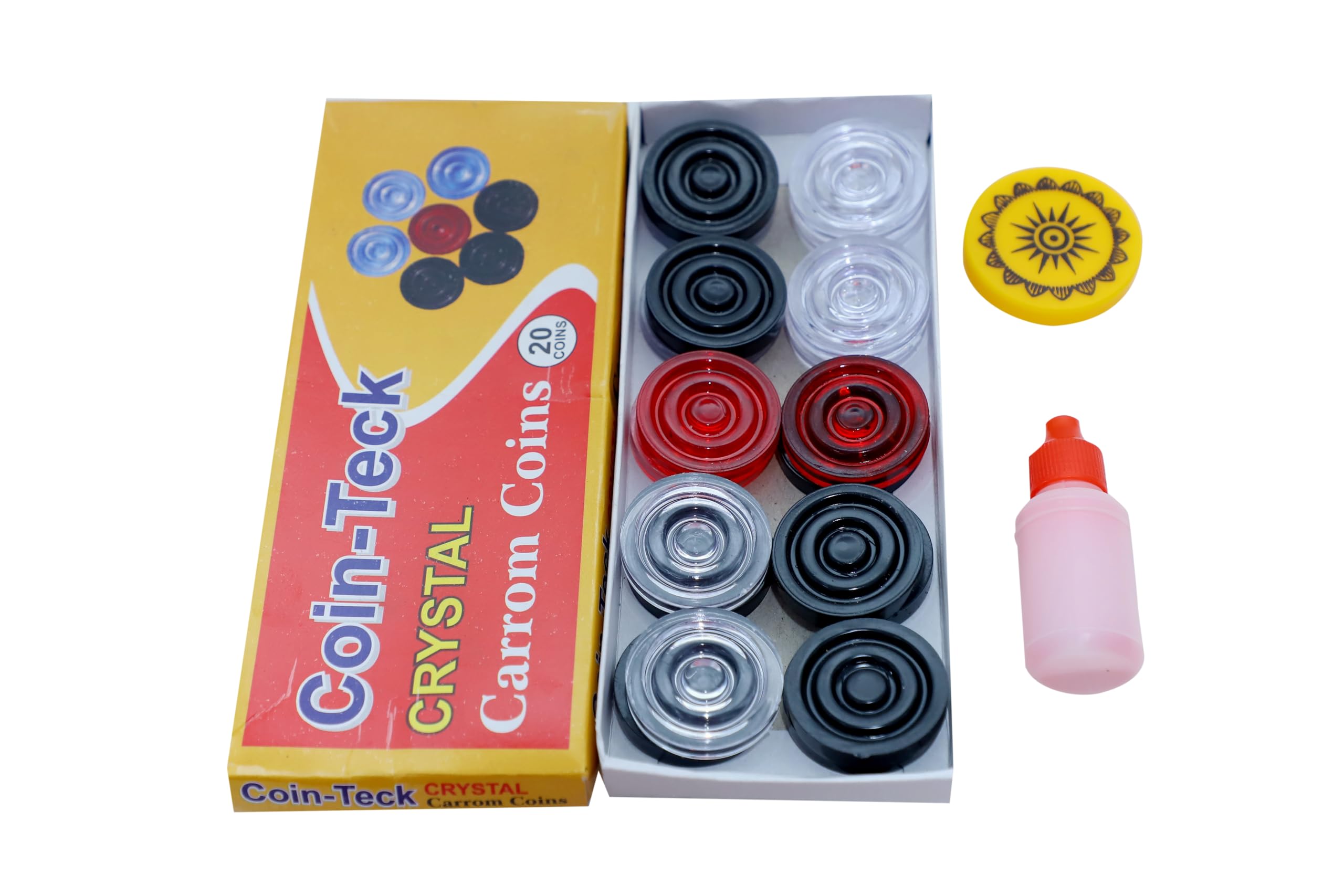 Gyronax Transparent Crystal Carrom Coins, 6Mm (Pack Of 20) With 8Mm Masala Striker & 10 Grms Disco Powder, Pack Of 1,For 12+ Years, Big Kid (B097YPDFLC) Amazon Price History, Amazon Price Tracker