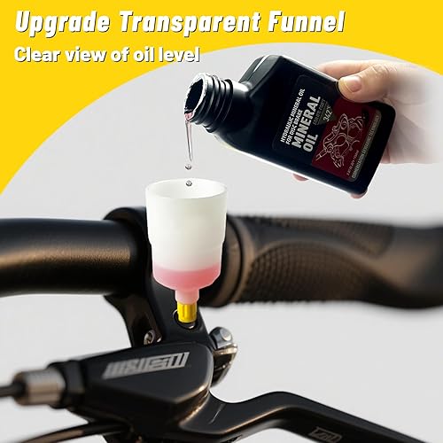 Miniatura 3 de Kit de purga de frenos, kit de purga de freno hidráulico de bicicleta que incluye aceite mineral de 5.1 fl oz para frenos de disco hidráulicos