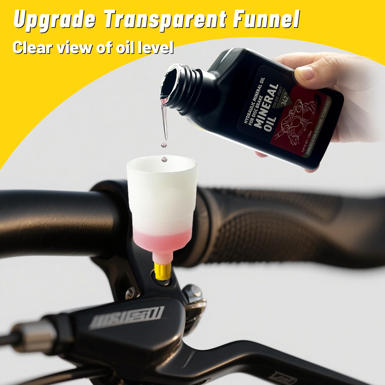 Kit Spurgo Freni Idraulici per Shimano TEKTRO MAGURA SRAM MTB 150ML Olio Minerale
