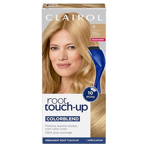 Clairol Root Touch-Up de Nice'n Easy - Tinte permanente para el cabello, color rubio claro 9, paquete de 1 unidad