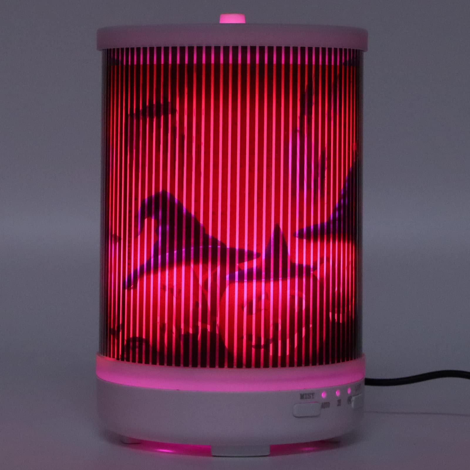 Diffusore di oli essenziali per Halloween, 250 ml, umidificatore a ultrasuoni, per aromaterapia, con effetto luce 3D girevole, spegnimento automatico per casa e spina europea