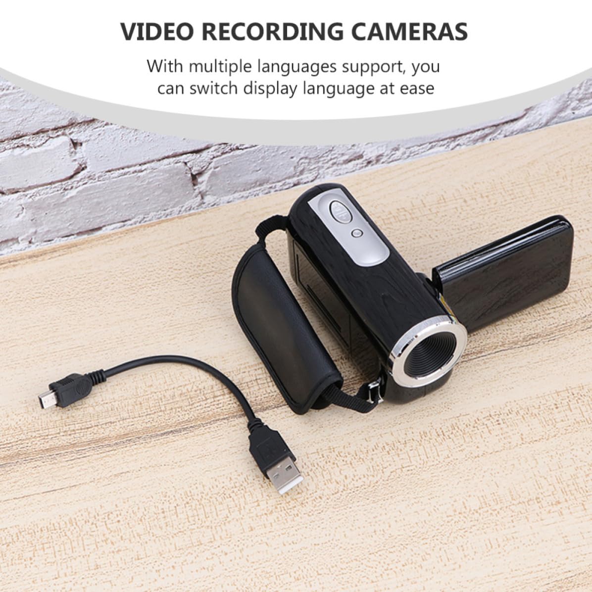 Beaupretty Videocámara Mini Dv Portátil Pantalla de 2 Pulgadas y 16mp