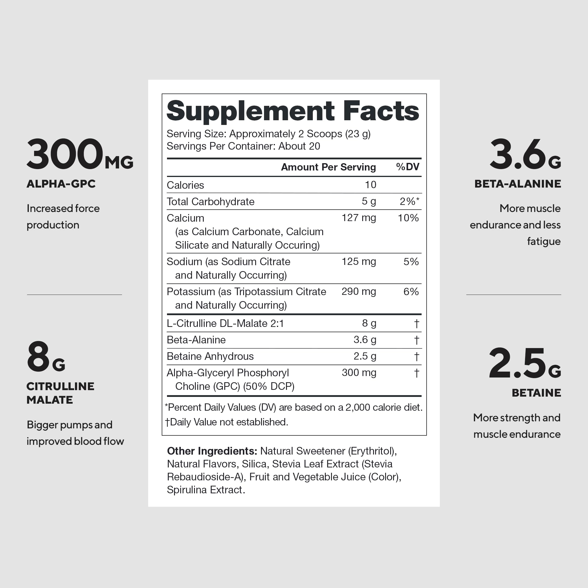 Legion Pulse Pre Workout Beta Alanine Alpha GPC, Caffeine Free, Grape — Amazon image 2