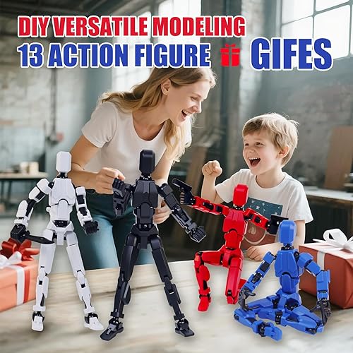 Miniatura 6 de Juego de figuras de acción multiarticuladas, modelo 13, accesorios de moldeo todo en uno con magnético, decoración de escritorio y juguetes de