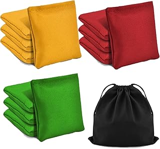 TINDTOP Bean Bags for Tossing(3.9 * 3.9inch, 100g/3.5oz), 12 Pack Cornho...
