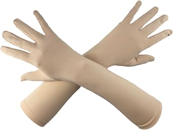 Womens and Mens Spandex Costume Gloves 15" Elbow Length Halloween Cosplay Party Gloves