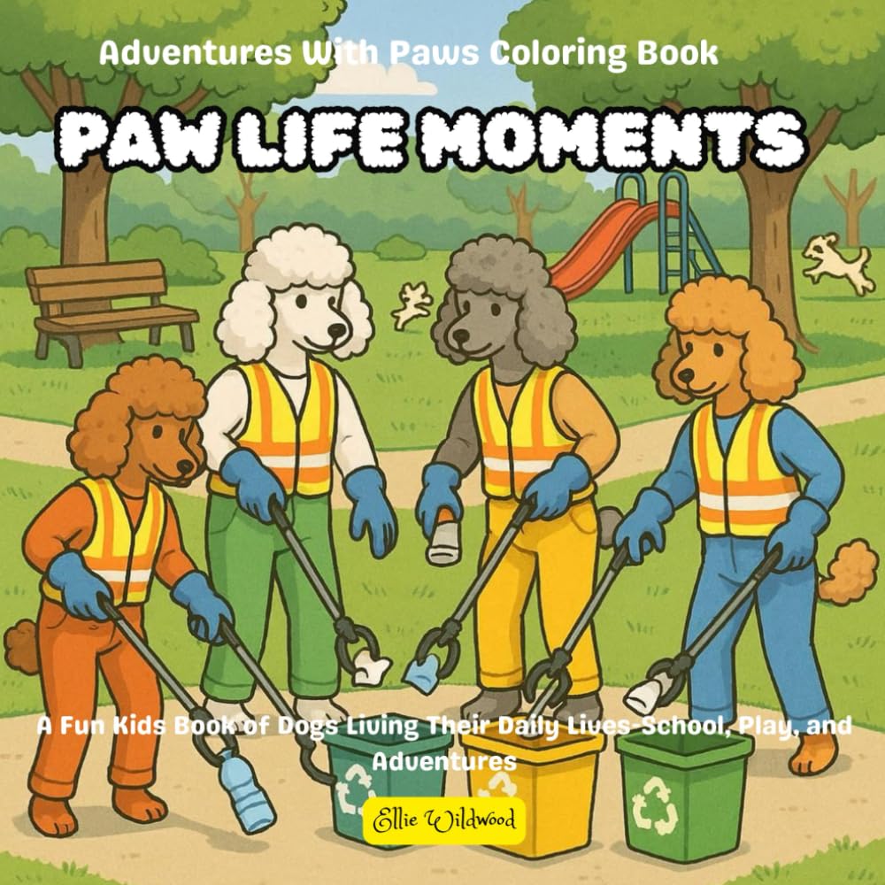 Paw Life Moments – Adventures With Paws (Volume 2): A Fun Kids Coloring Book of Dogs Living Their Daily Lives — School, Play, and Everyday Adventures (Includes Award Certificate)