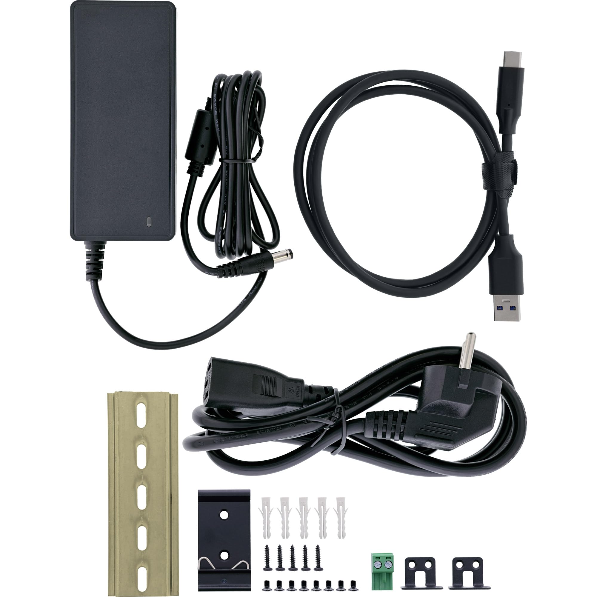 InLine Hub industriale USB-C a 10 porte, USB 3.2 Gen.1, 5 Gb/s