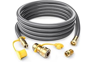 24FT 1/2-inch Natural Gas Quick Connect Hose: Convert Propane to Natural Gas with Ease