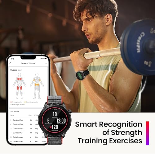 Amazfit GTR 4 Smartwatch mit Telefonieren über Bluetooth und Musikspeicher,1.43” AMOLED Display,150 Sportmodi,Alexa,14 Tage Akkulaufzeit,präzises GPS-Tracking für Herren Damen - 7