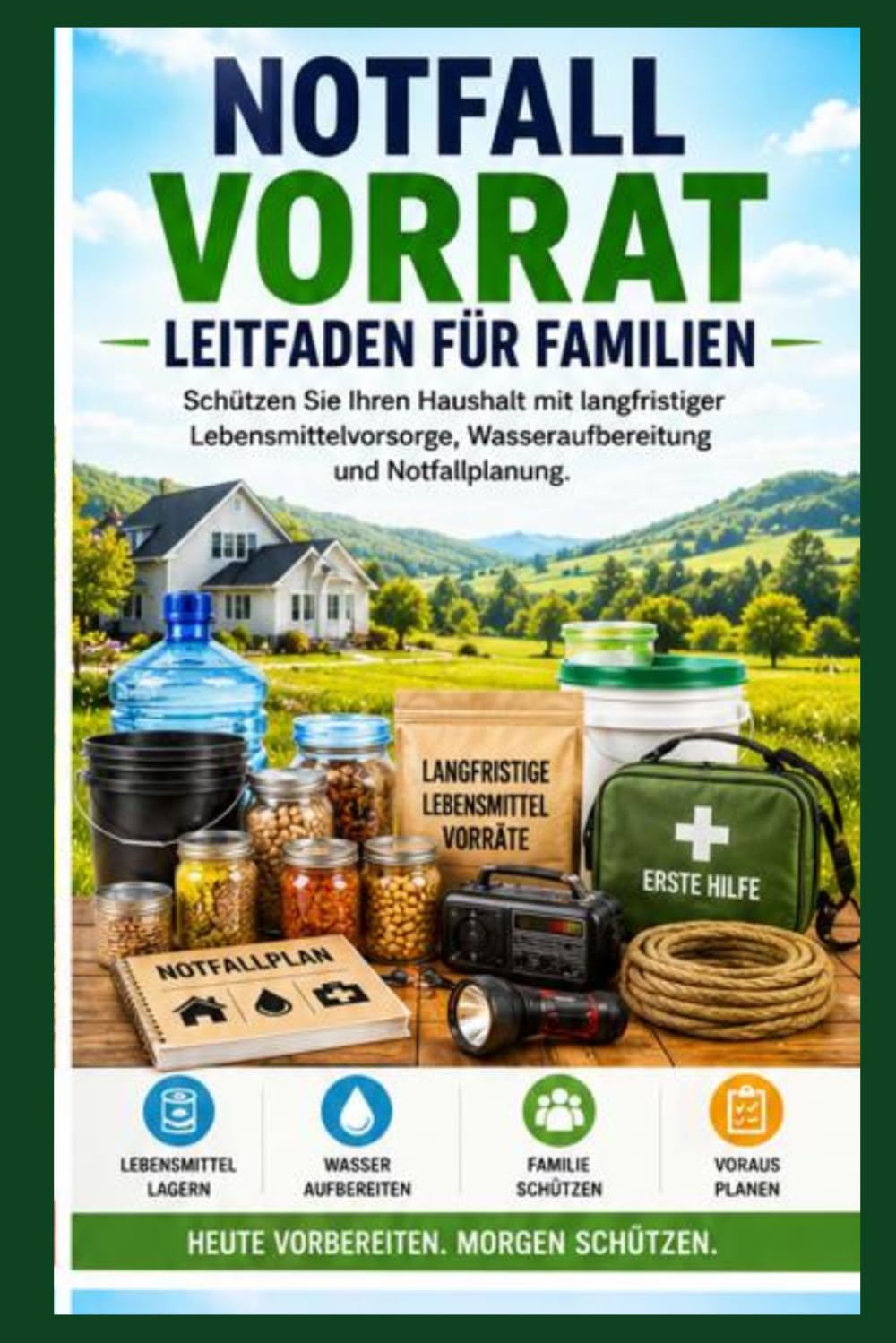 NotfallLebensmittelauf bewahrungsleit faden für Familien: Schützen Sie Ihren Haushalt mit langfristiger Lebensmittellagerung, Wasservorbereitung und Notfallplanung