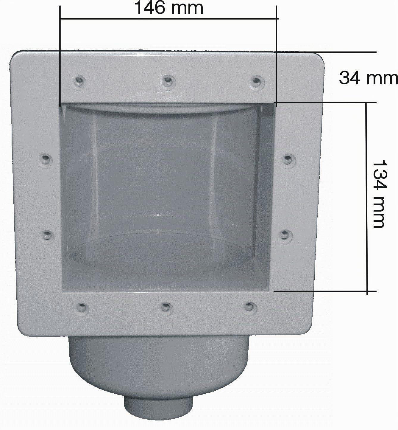 PD de 01878 Skimmer Superficie conectora, Color Blanco