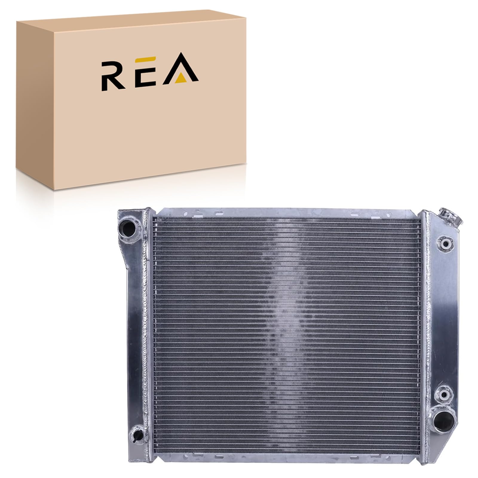 Engine Coolant Radiator Assembly Compatible with Ford Bronco 4.9L 1980-1984，Ford F-100 4.9L 1980-1983，Ford F-150 4.9L 1980-1984,Ford F-250 4.9L 1980-1984,Ford F-350 4.9L 1980-1984
