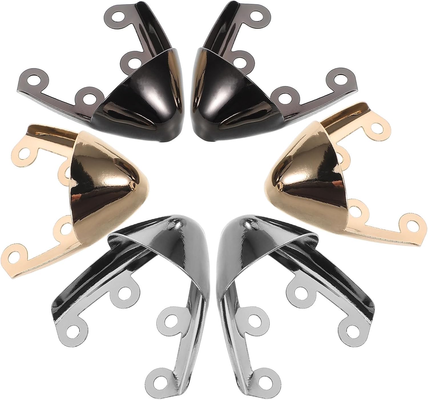 3 Pairs High Heels Shoe Tip Protectors Metal Toe Covers Anti-Slip and Easy to Use for Parties and Weddings
