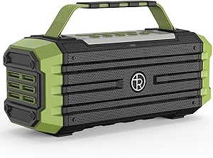 Portable Bluetooth Speaker 120W Peak 80W Wireless Speakers, TWS Pairing, Deep Bass, Hi-Fi Speaker, IPX6 Waterproof, DSP Sound Boombox for Outdoor, Camping (Green)