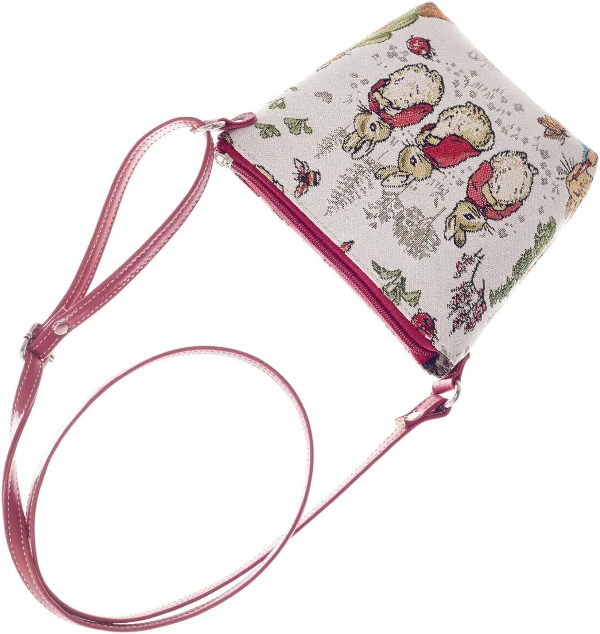 Signare Tapestry Peter Rabbit & Flopsy, Mopsy and Cotton-Tail Sling Bag Shoulder Bag Crossbody Bag Cute Small Bag for Ladies