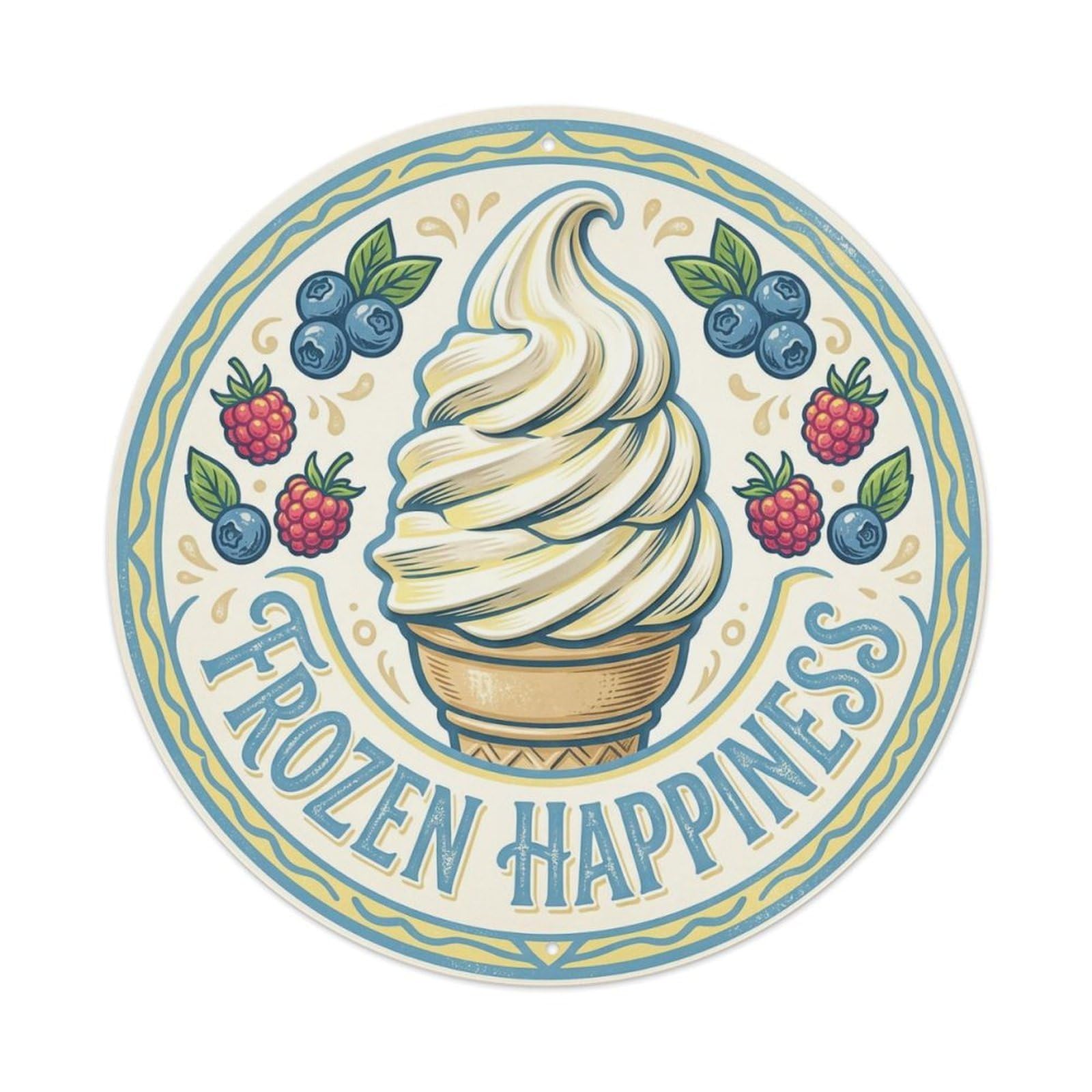 Frozen Happiness Nostalgic Decor 3 Metal Tin Sign
