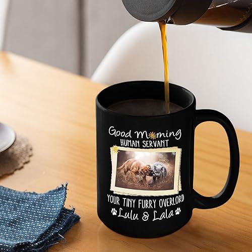 Miniatura 4 de Taza de cerámica personalizada con asa, taza de café con nombre personalizado para perros, regalos para hombres, mujeres, amantes de los perros,