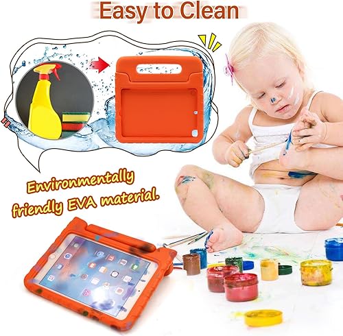 Miniatura 4 de LEFON Funda para niños a prueba de golpes para iPad mini 54321, iPad mini de 4 generación para niños, con mango convertible, peso ligero, súper