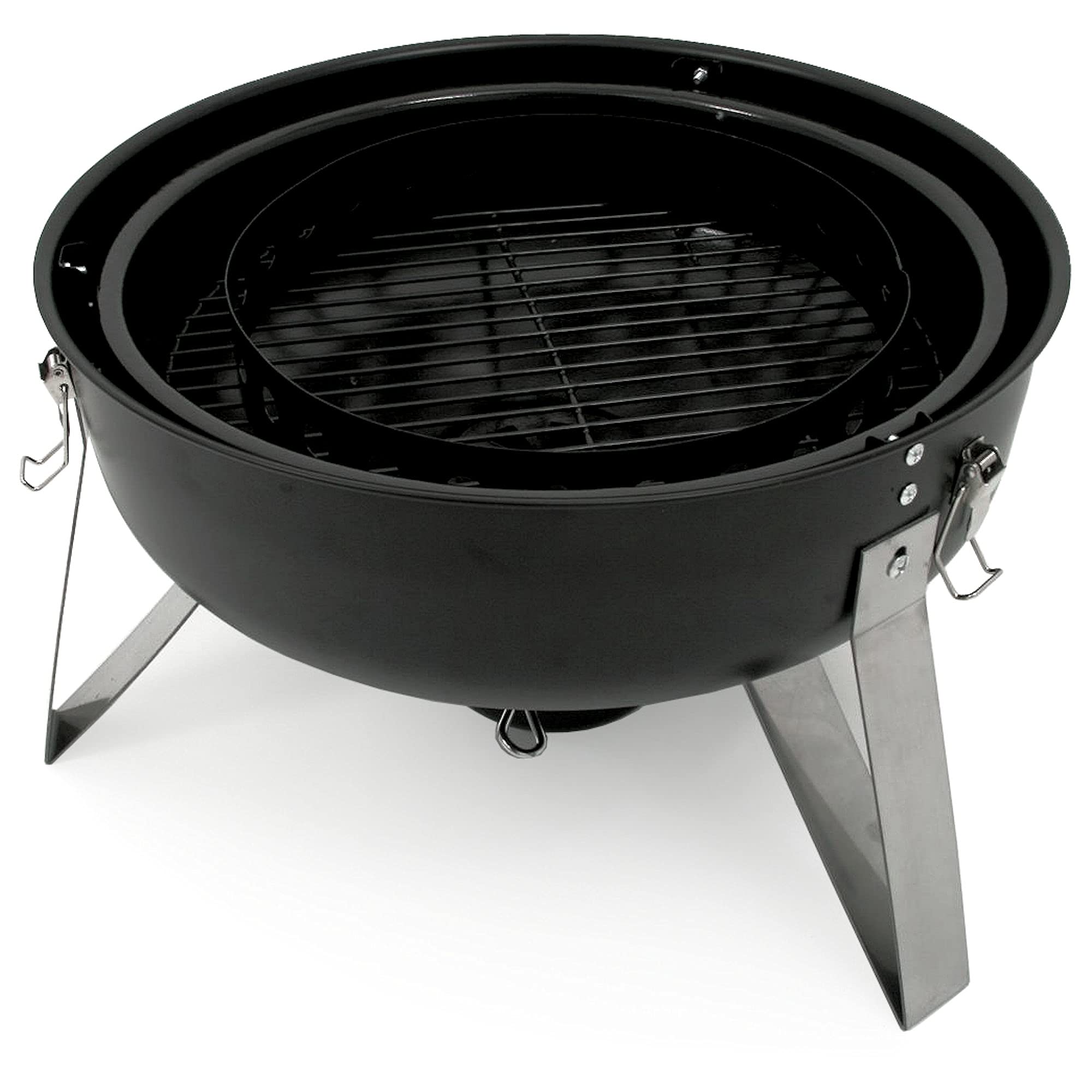 BBQ-Toro Barbacoa Ahumador "Hickory" | Ø 46 cm | Barril de Parrilla | Horno para Ahumar | Barbacoa de Carbón | Multiusos