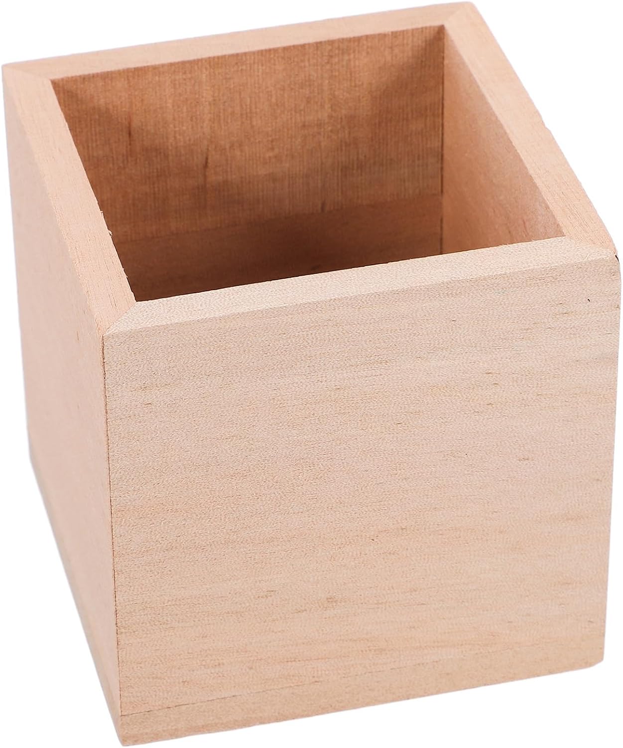 Wooden Disposable Cup Holder for Paper Cups, White Storage Rack