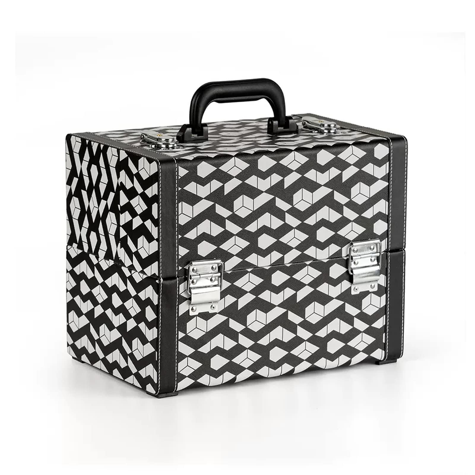 CKKNILV Cosmetic Case Portable Travel Beauty Box Waterproof Makeup Bag Organiser Bag Makeup Artist Bag Multifunction Bag Travel Makeup Case Beauty Train Case Leather Cosmetic Ca