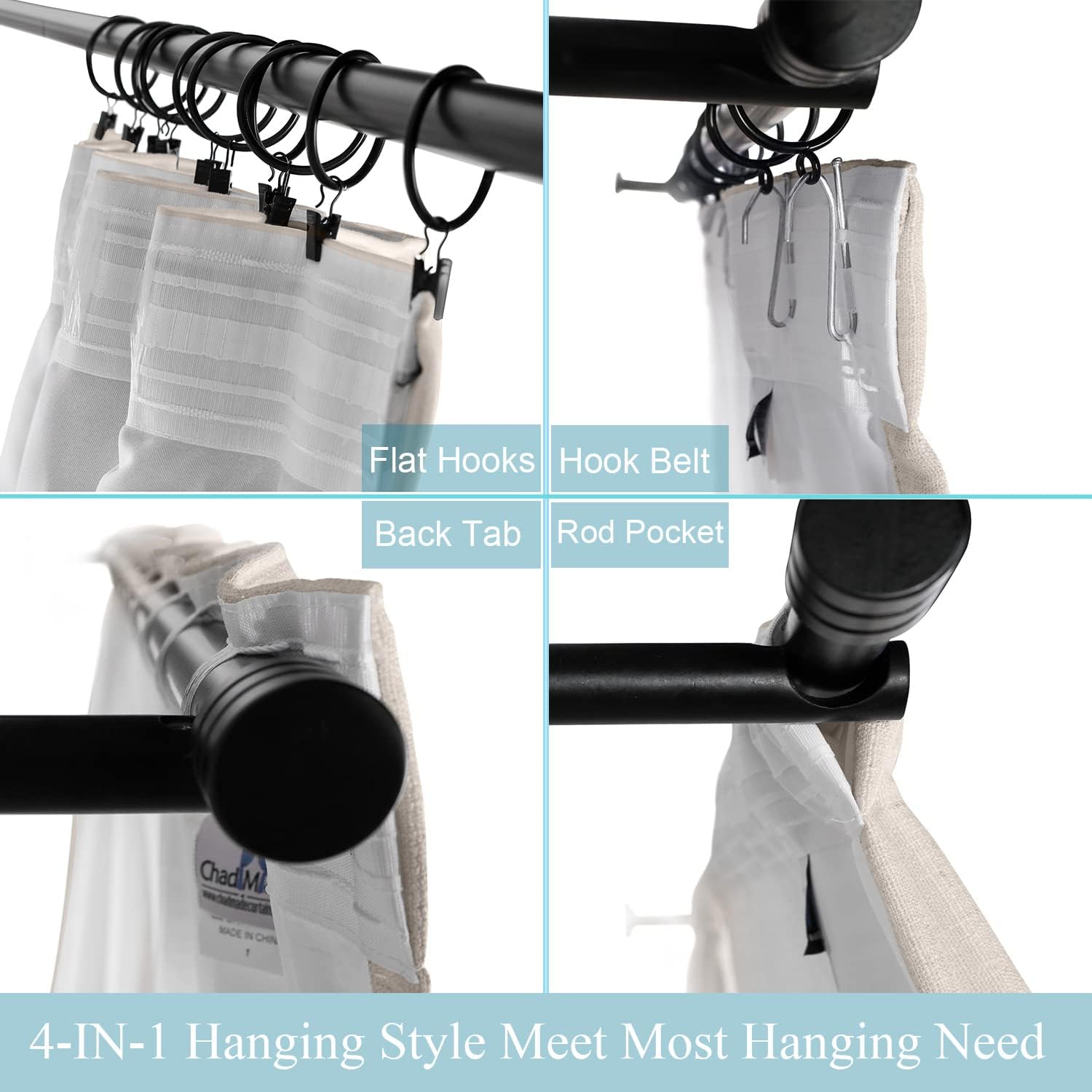 ChadMade 216 Inches Long Linen Curtains, 2 Panels 52Wx216L Pink Lemonade, Rod Pocket Back Tab Hook Belt Flat Hooks Thermal Insulated Lined Draperies for Traverse Rod, Tallis Collection