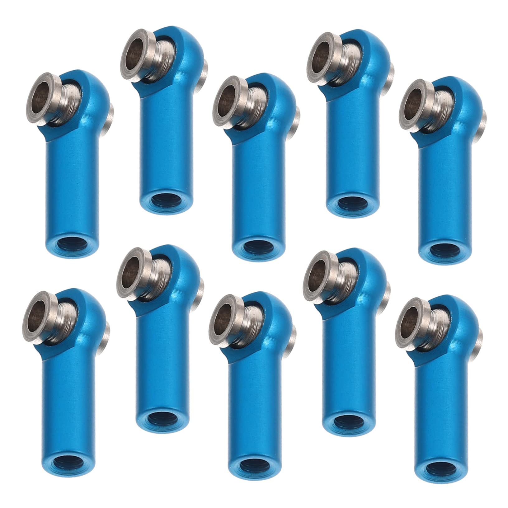 TOBBOMEY Aluminum Alloy Ball Joint Connecting Rod Ball Head Link Track Rod 10pcs Set for 1/8-1/18 Rc Vehicles Off-Road Toys