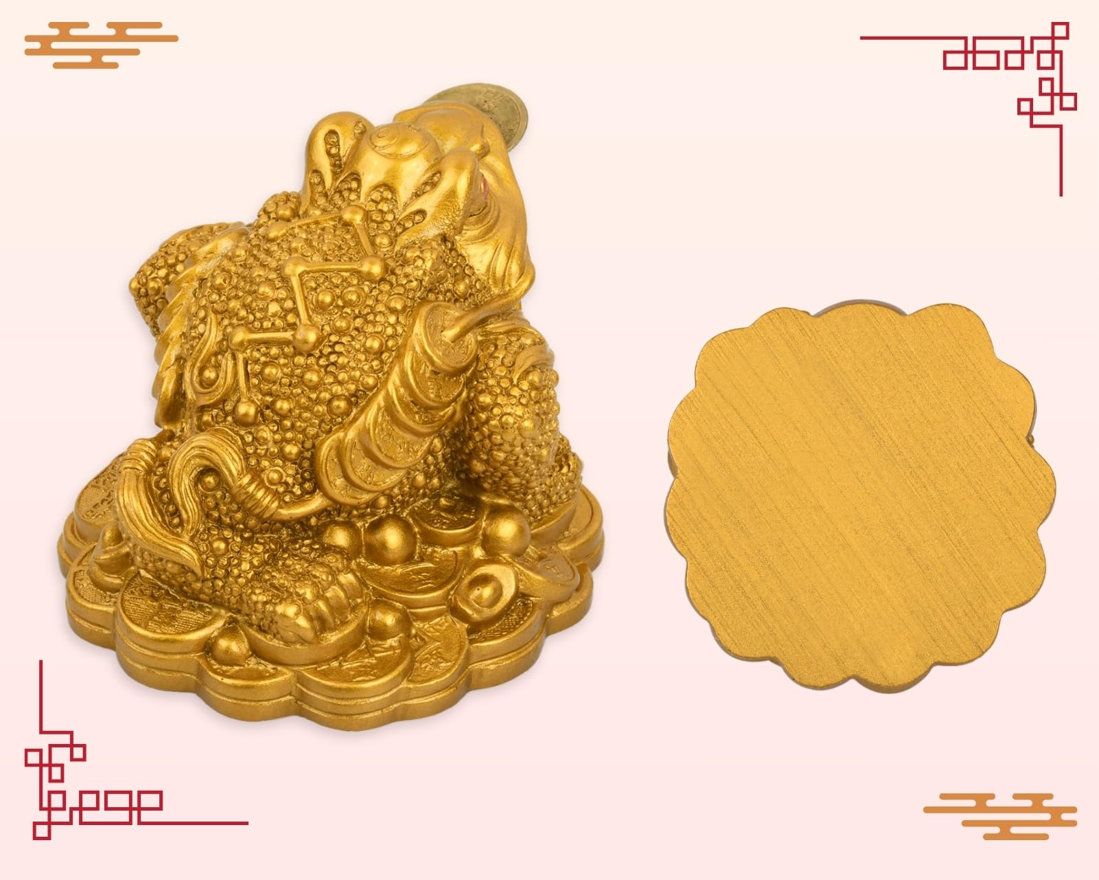 ds. distinctive style Feng Shui Decor Money Frog Home Decoration Thoughtful Gift for Attracting Wealth Good luck - Image 3